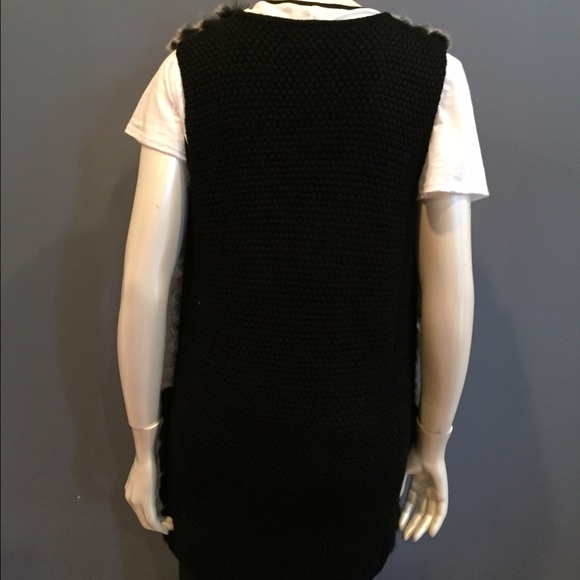ombré rabbit fur vest - Picture 3 of 3