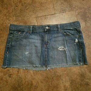 Old navy mini blue jeans skirt
