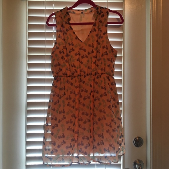 Bicycle print dress! From small boutique!