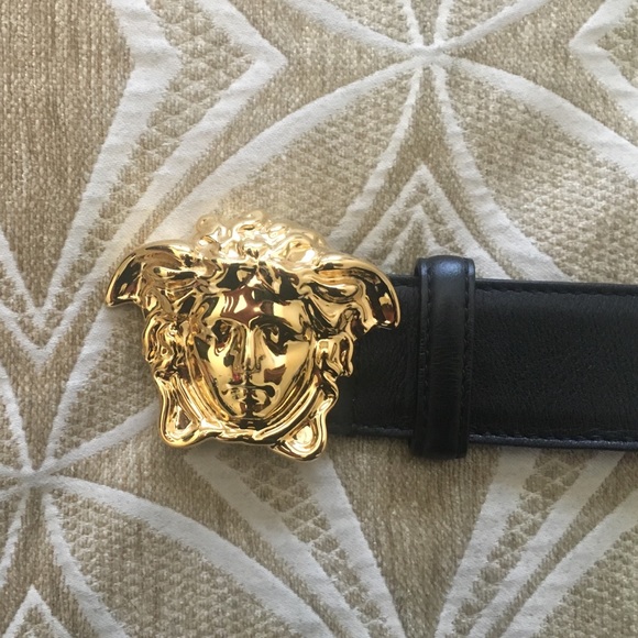 Black and Gold Versace Men\'s belt main image 4