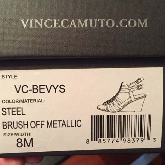 Vince Camuto Metallic Wedges - Picture 4 of 4