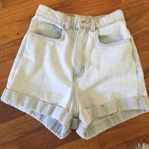 American apparel high waisted shorts