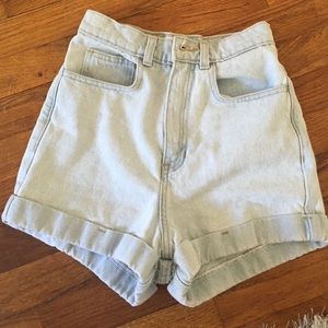 American apparel high waisted shorts