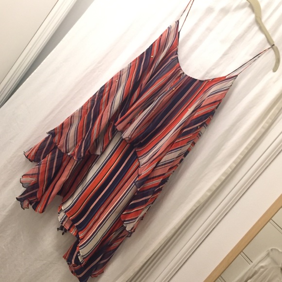 Multi Stripe Handkerchief Dress