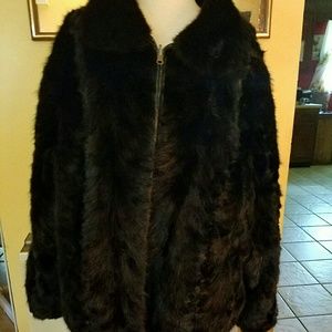 Ferrara Reversible Fur & Leather Jacket - L/Xl