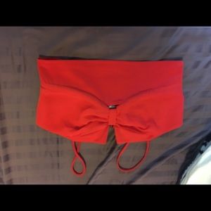 Red Crop top