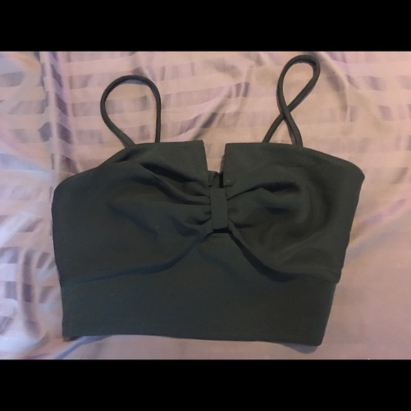 Black crop top