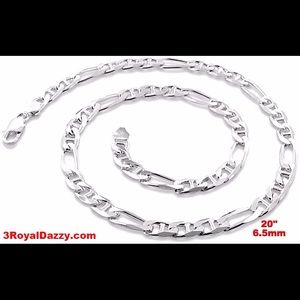 .925 Anti-Tarnish Silver Chain - 6.5mm 20"