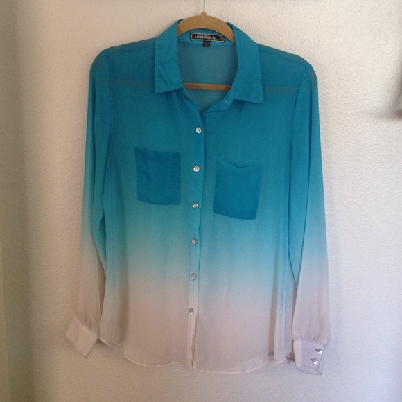 Sheer Ombré Blouse