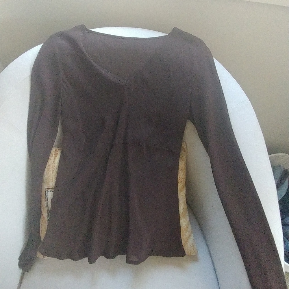 Banana Republic brown boho style blouse