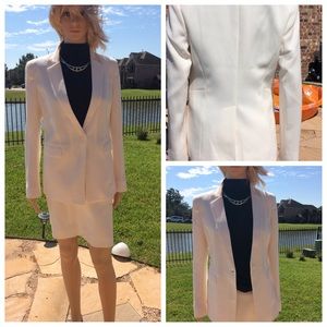 Beautiful winter white jacket sz2 and skirt sz0