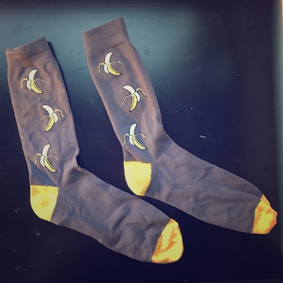Men's Medium Banana Socks