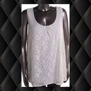 ⚡️💠CLEARANCE NWT INC Ivory Plus SZ Lace Top 1X💠