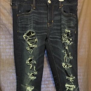 American eagle ripped skinny jeans. 10 Long