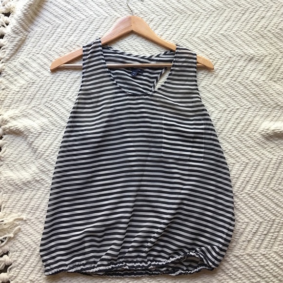 Gap chiffon striped tank top - Picture 1 of 3