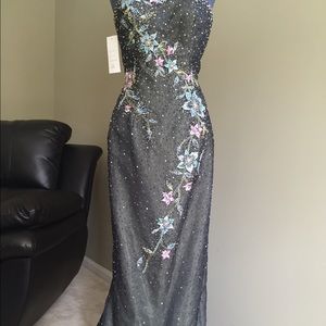 Multicolor beaded gown