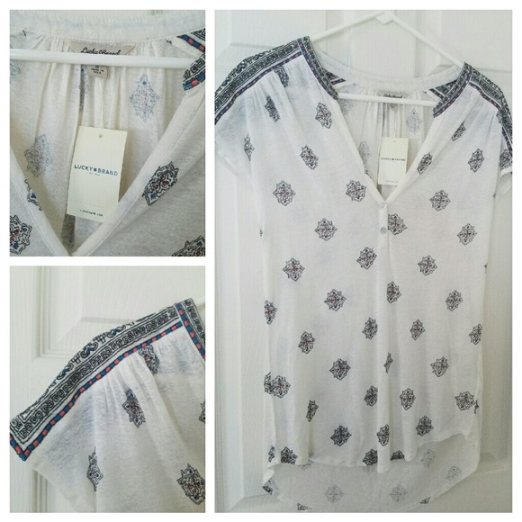Lucky Brand Patterned Tee