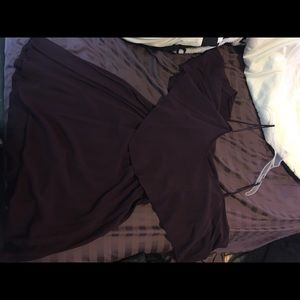 Purple off shoulder dress