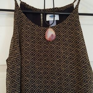 Black & Olive High Low Maxi Dress