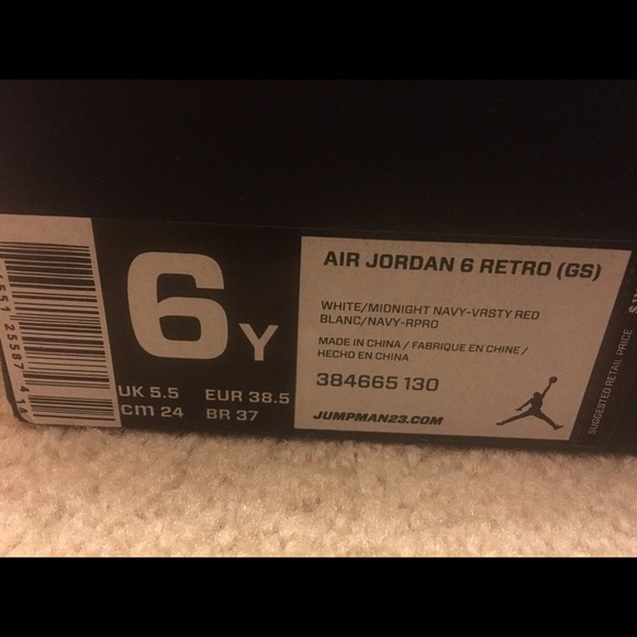 Jordan Olymic 6's kids size 6