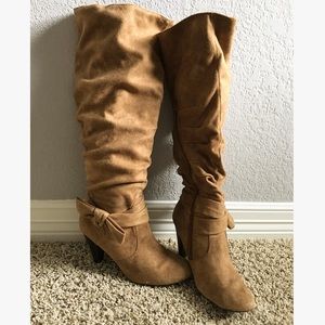 Boutique Brown Suede Boots