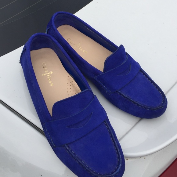 Cole Hann Nike air cobalt blue loafers