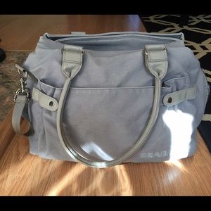 Beaba Stockholm Diaper Bag - grey canvas
