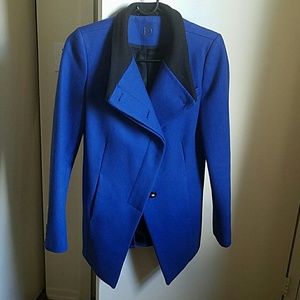 High low Wool blend coat