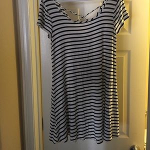 Socialite Stripe Cross Back dress