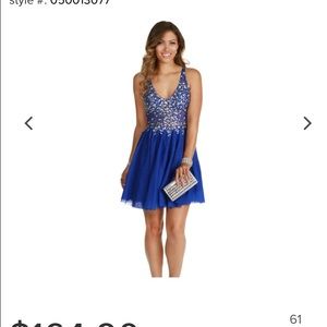 Blue Homecoming Dress