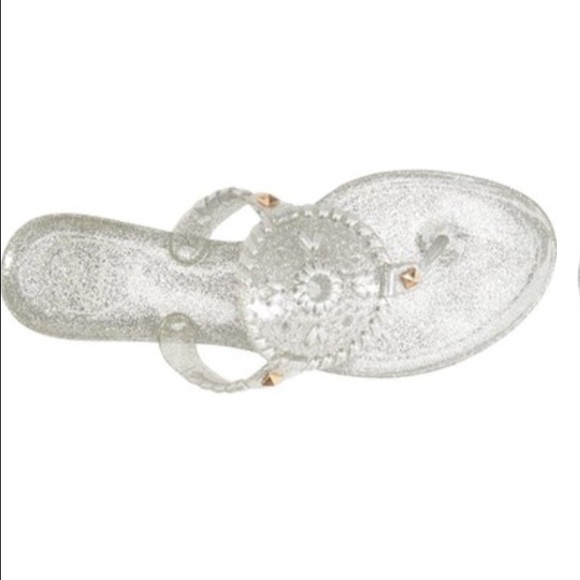 New Jack Rogers Georgica Jelly Sandals - Slvr, 9M