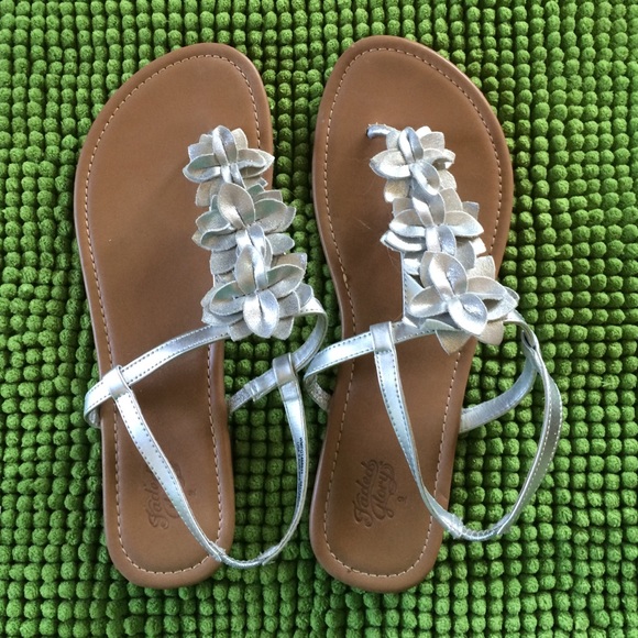 Silver Metallic Sandals