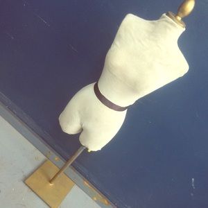 ❌SOLD❌ Vintage Dress Form on Brass Stand (Size Sm)