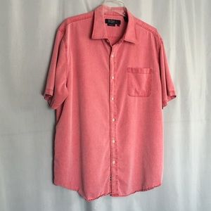 Red Shirt Men's XL Silk/cotton Blend by Nat Nast