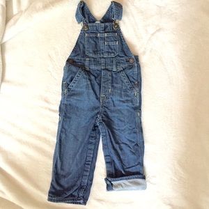 Baby Gap lined denim overalls