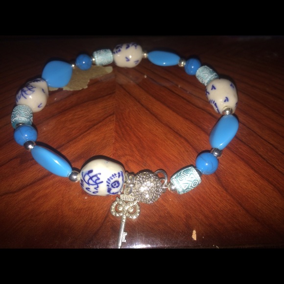 Alex & Ava Owl Beaded Bracelet