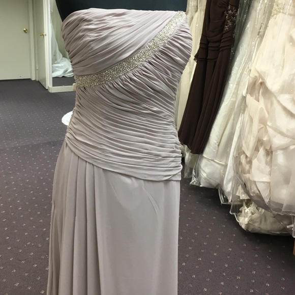 Taupe gown
