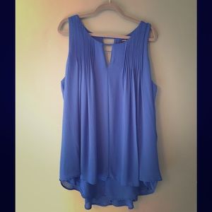 Torrid hi-lo chiffon sleeveless blouse