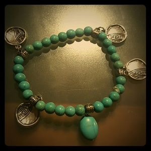 Unique blue bracelet