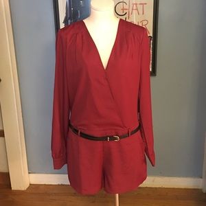 Burgandy romper