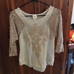 Rose Gold and Tan Daytrip Shirt