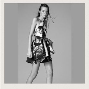 Cameo a.k.a C/Meo Alone Tonight Peplum Dress