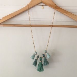 Miss Ivy Pearl Five Tassel Necklace