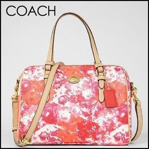 Pink Coach Peyton Floral purse