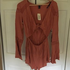 Bell sleeve romper