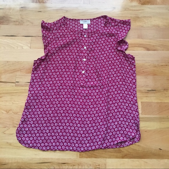 LOFT short sleeve blouse