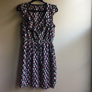 Multi Colored Black Birdy Dress