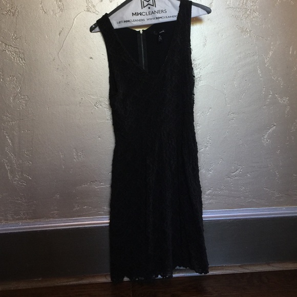 Black lace dress!