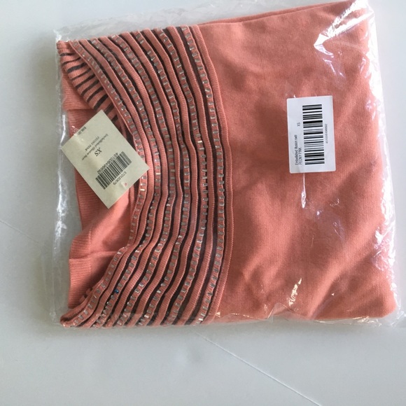 NWT, Boston Proper sweater with silver accents. XS