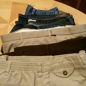 Mens pants size 42 x 30 bundle of 5